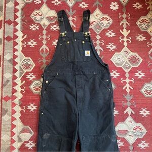 Carhartt Black Denim Overalls